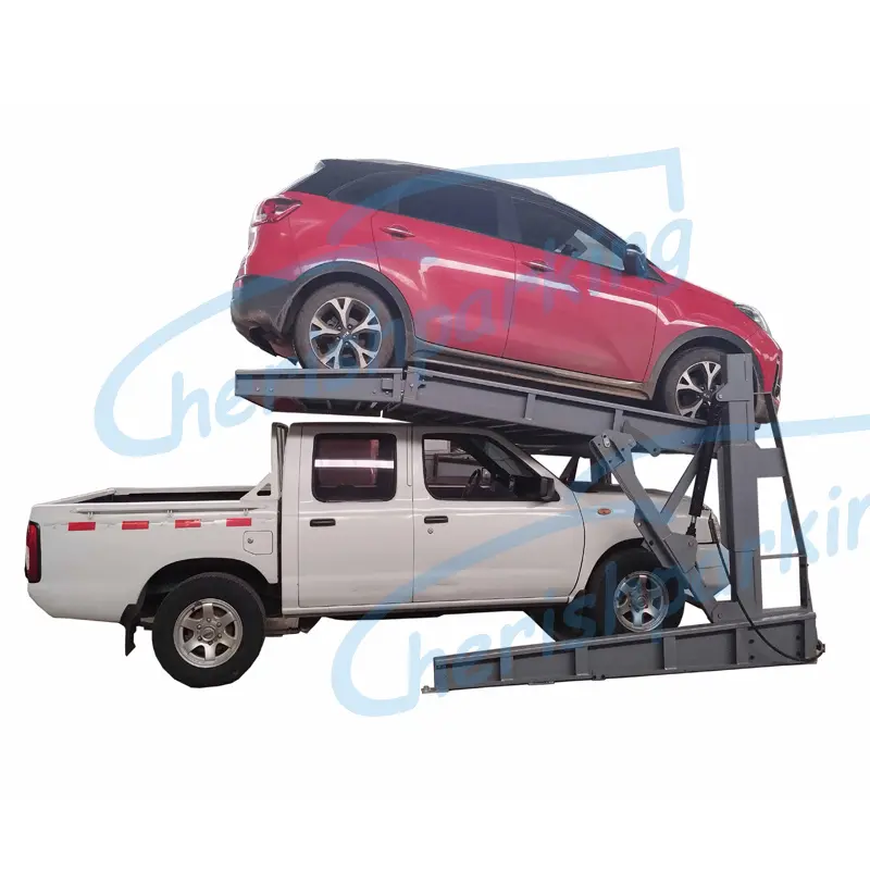 Hydraulic Tilt Parking Lift for Basement with Low Ceiling